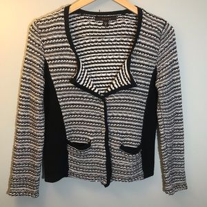 Woven Black/White Jacket By Fever